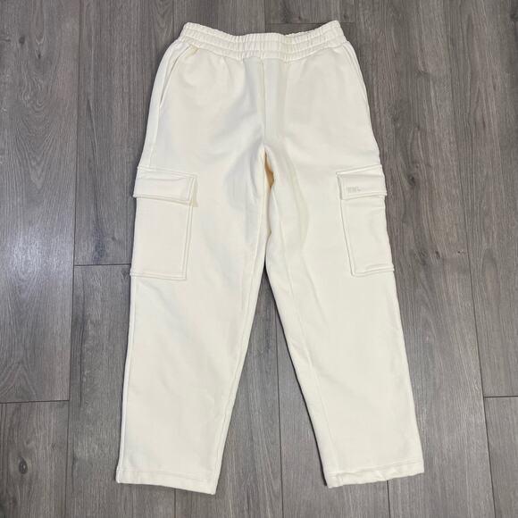 Madewell Pull On Brushed Cargo Crop Comfy Sweatpants US Women's M New - Picture 2 of 7